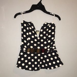 Polkadot peplum 💓